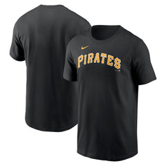 Pittsburgh Pirates Nike Fuse Wordmark T-Shirt - Black T-shirts