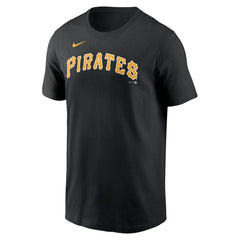 Pittsburgh Pirates Nike Fuse Wordmark T-Shirt - Black T-shirts