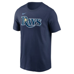 Tampa Bay Rays Nike Fuse Wordmark T-Shirt - Navy T-shirts