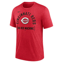 Cincinnati Reds Nike Swing Big Tri-Blend T-Shirt - Heather Red T-shirts