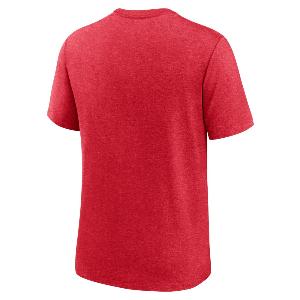 Cincinnati Reds Nike Swing Big Tri-Blend T-Shirt - Heather Red T-shirts