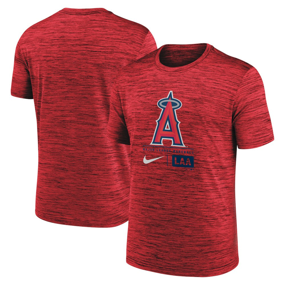 Los Angeles Angels Nike Large Logo Velocity T-Shirt - Red T-shirts