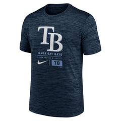 Tampa Bay Rays Nike Large Logo Velocity T-Shirt - Navy T-shirts