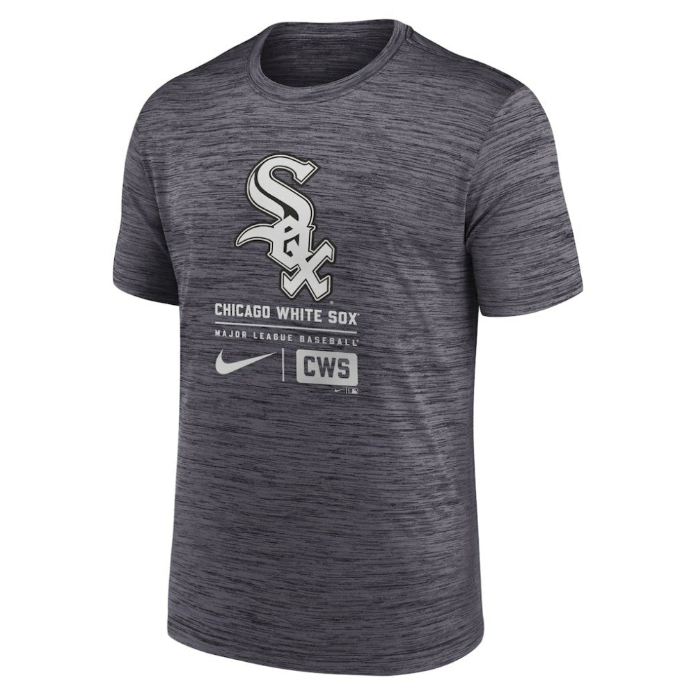 Chicago White Sox Nike Large Logo Velocity T-Shirt - Black T-shirts