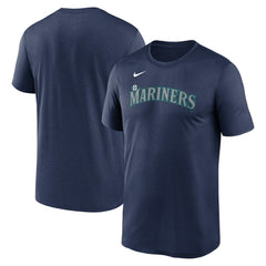 Seattle Mariners Nike Legend Fuse Wordmark T-Shirt  - Navy T-shirts