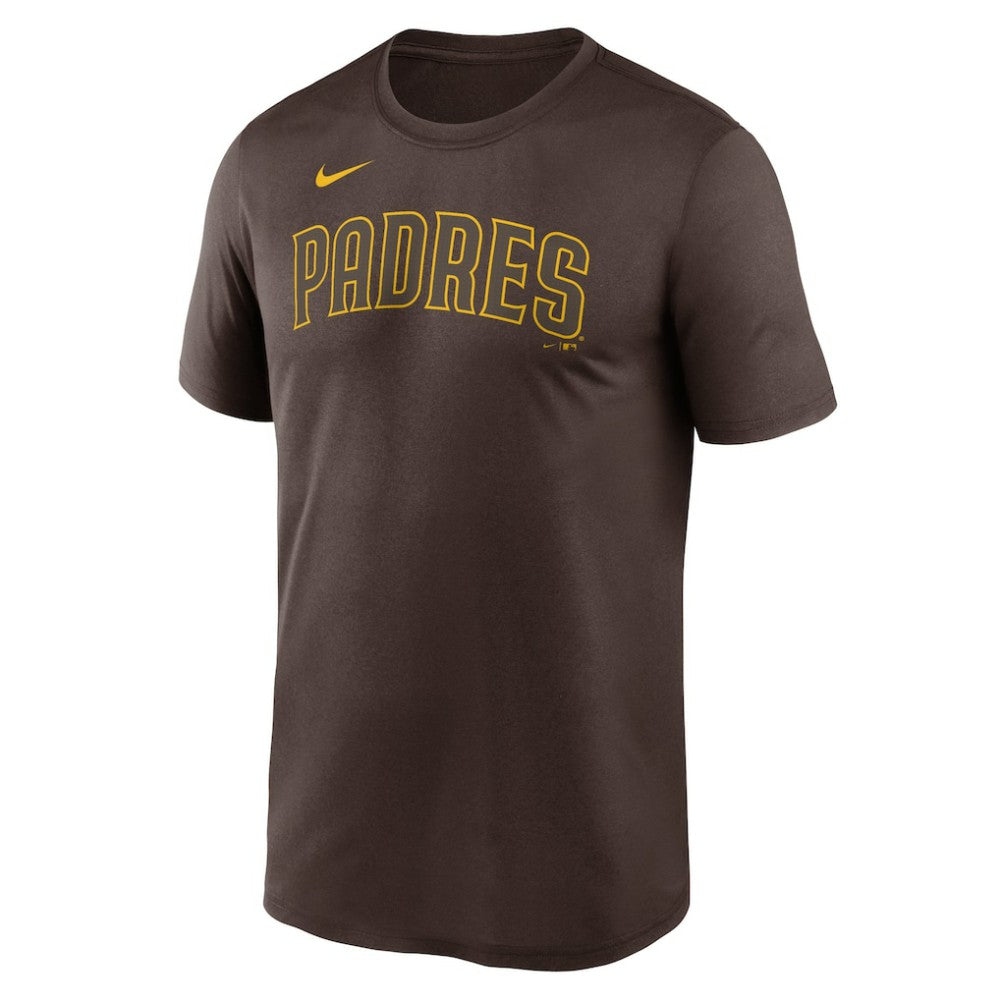 San Diego Padres Nike Legend Fuse Wordmark T-Shirt  - Brown T-shirts