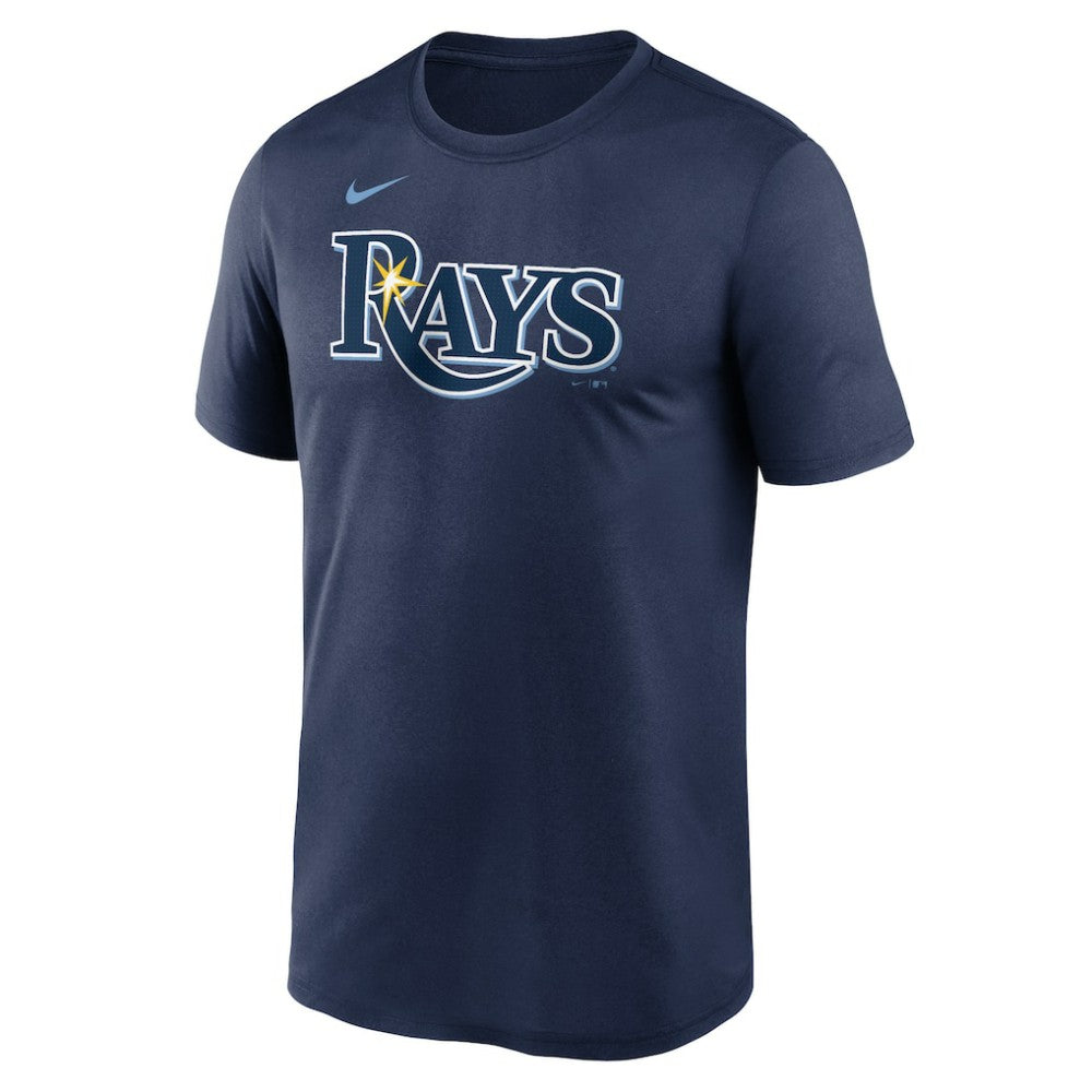 Tampa Bay Rays Nike Legend Fuse Wordmark T-Shirt  - Navy T-shirts