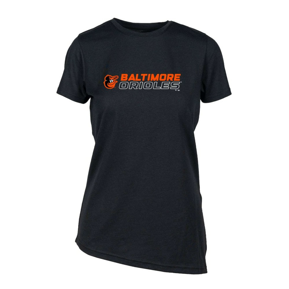 Baltimore Orioles Levelwear Women's Birch Chase T-Shirt - Black T-shirts