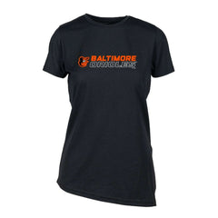 Baltimore Orioles Levelwear Women's Birch Chase T-Shirt - Black T-shirts