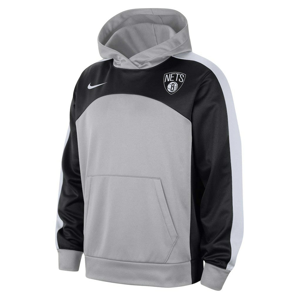 Brooklyn Nets Authentic Starting Five Force Performance Pullover Hoodie Silver/Black