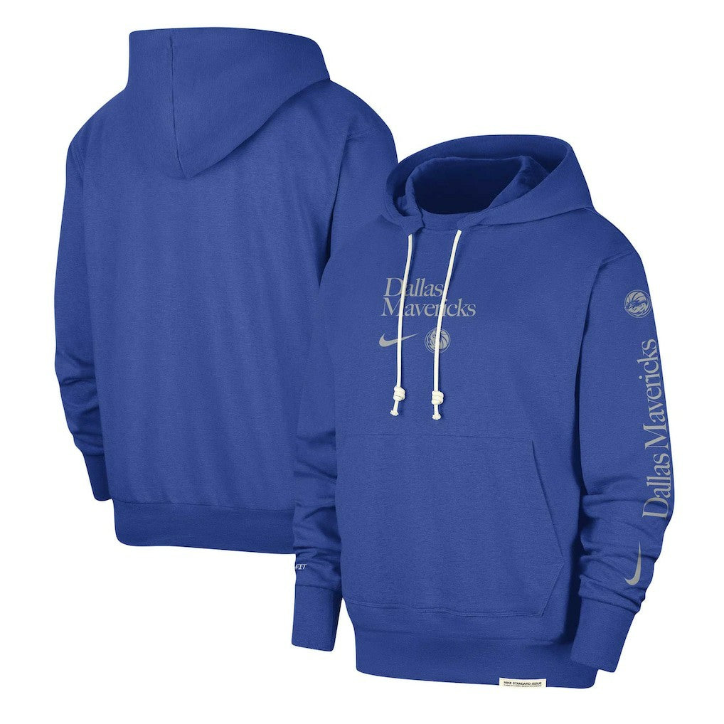 Dallas Mavericks Authentic Performance Pullover Hoodie Blue