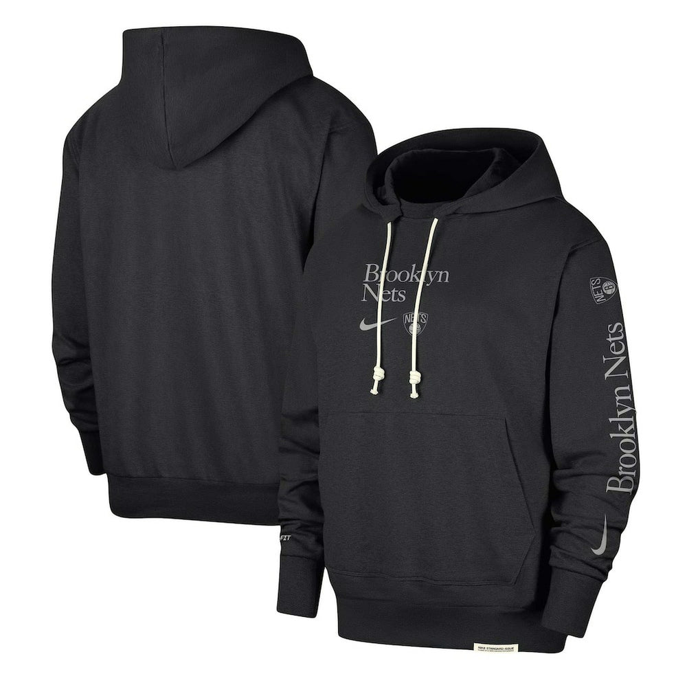 Brooklyn Nets Authentic Performance Pullover Hoodie Black