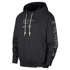 Brooklyn Nets Authentic Performance Pullover Hoodie Black
