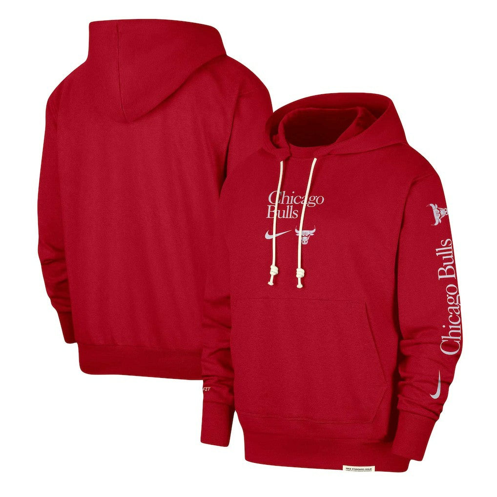 Chicago Bulls Authentic Performance Pullover Hoodie Red
