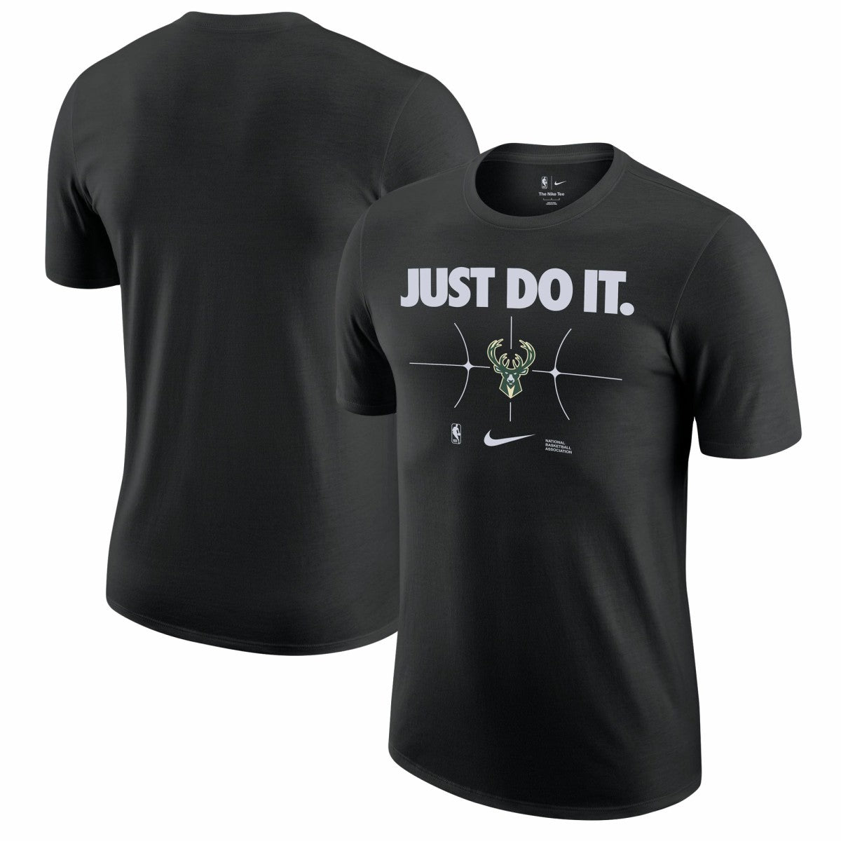 Milwaukee Bucks Just Do It T-Shirt Black