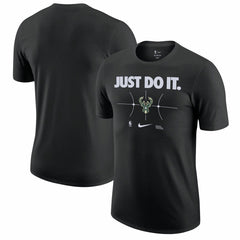 Milwaukee Bucks Just Do It T-Shirt Black