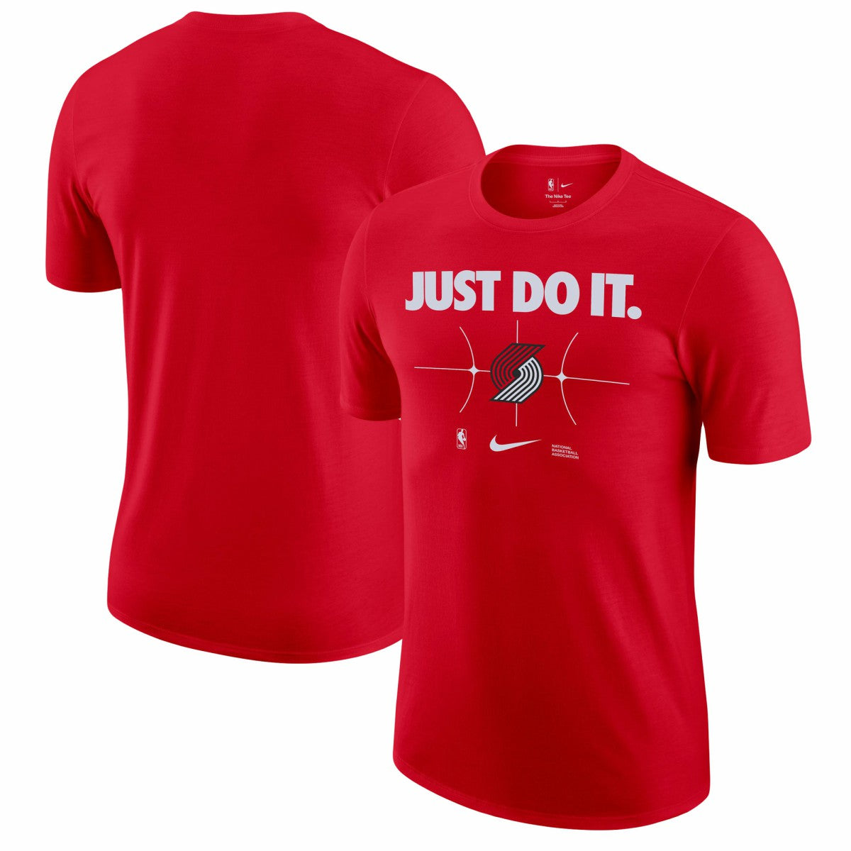 Portland Trail Blazers Just Do It T-Shirt Red