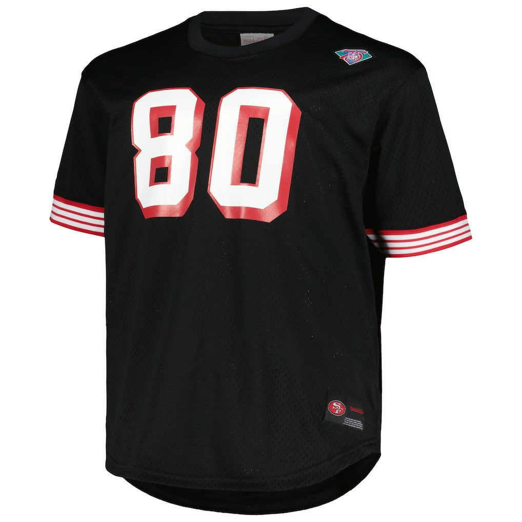 Jerry Rice San Francisco 49ers Big & Tall Mesh Player Name & Number Top Black