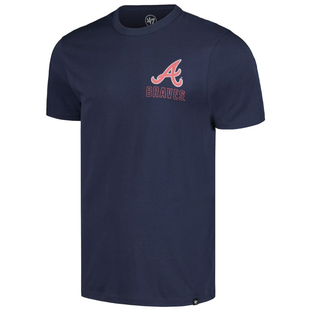 Atlanta Braves '47 Hang Back Franklin T-Shirt - Navy T-shirts