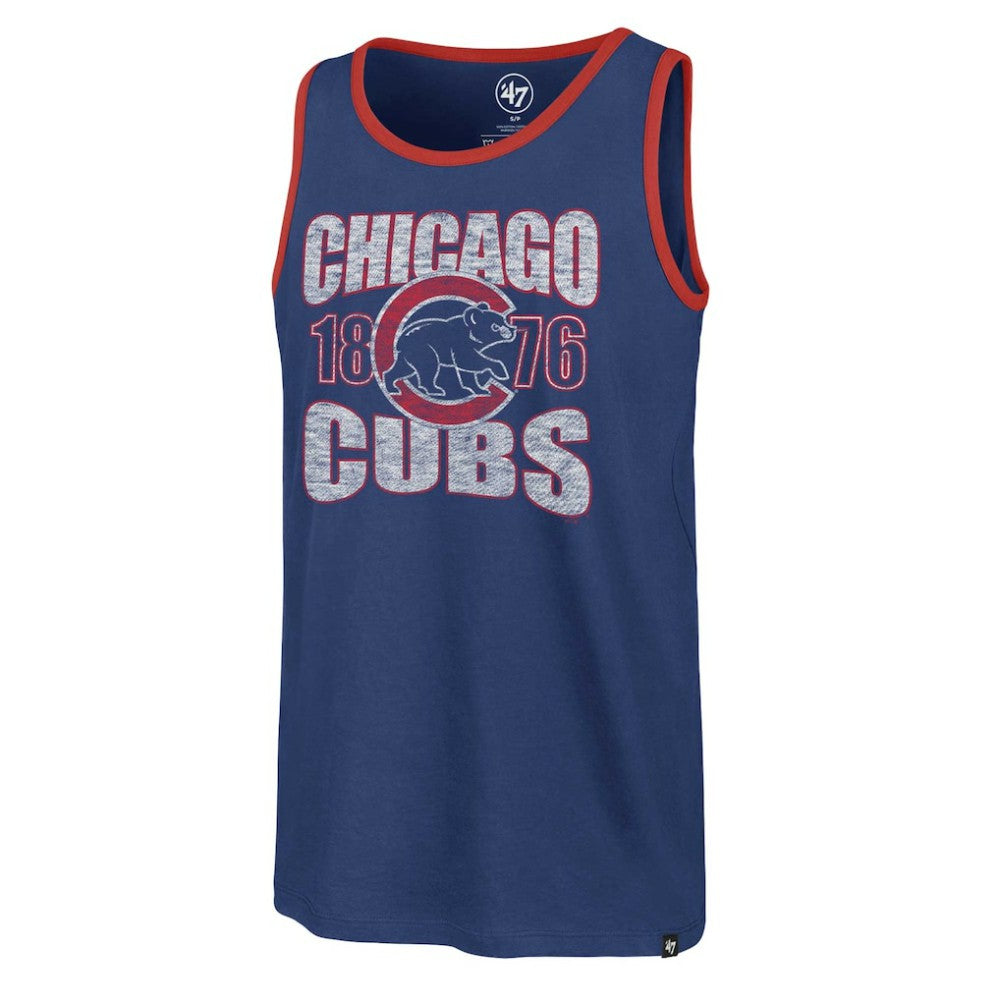 Chicago Cubs '47 Upload Franklin Tank Top - Royal Tanks