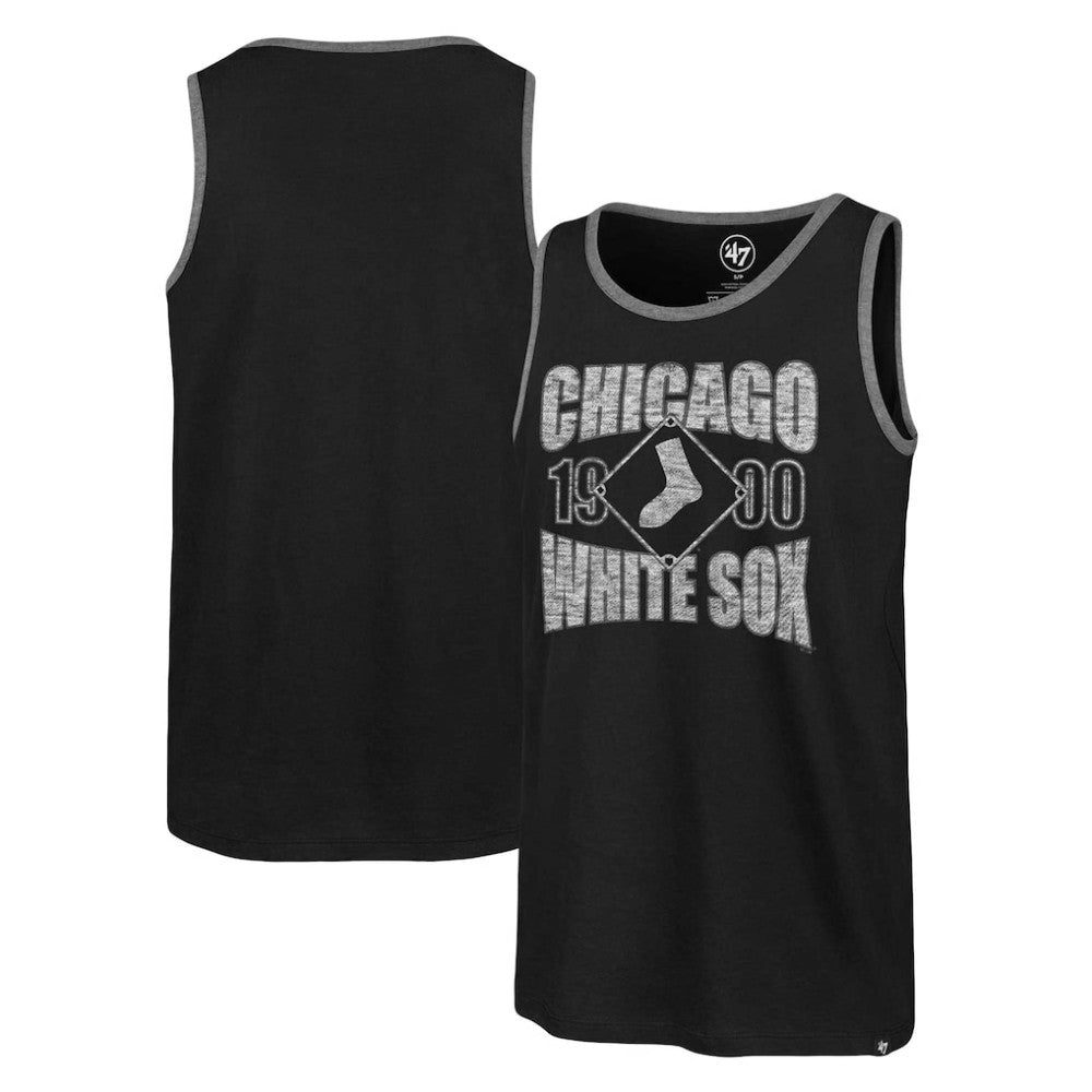 Chicago White Sox '47 Upload Franklin Tank Top - Black Tanks