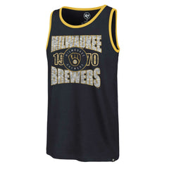 Milwaukee Brewers '47 Upload Franklin Tank Top - Navy Tanks