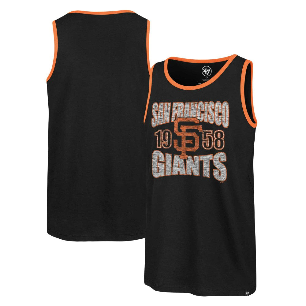 San Francisco Giants '47 Upload Franklin Tank Top - Black Tanks