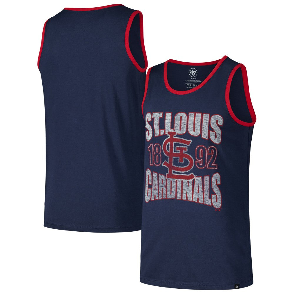 St. Louis Cardinals '47 Upload Franklin Tank Top - Navy Tanks