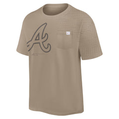 Atlanta Braves Nike Statement Max90 Pocket T-Shirt - Khaki T-shirts