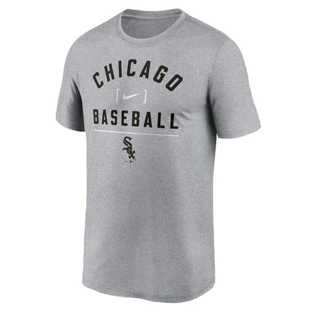 Chicago White Sox Nike Arch Baseball Stack Performance T-Shirt - Heather Charcoal T-shirts