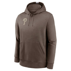 Philadelphia Phillies Nike Statement Pullover Hoodie - Light Brown Hoodies