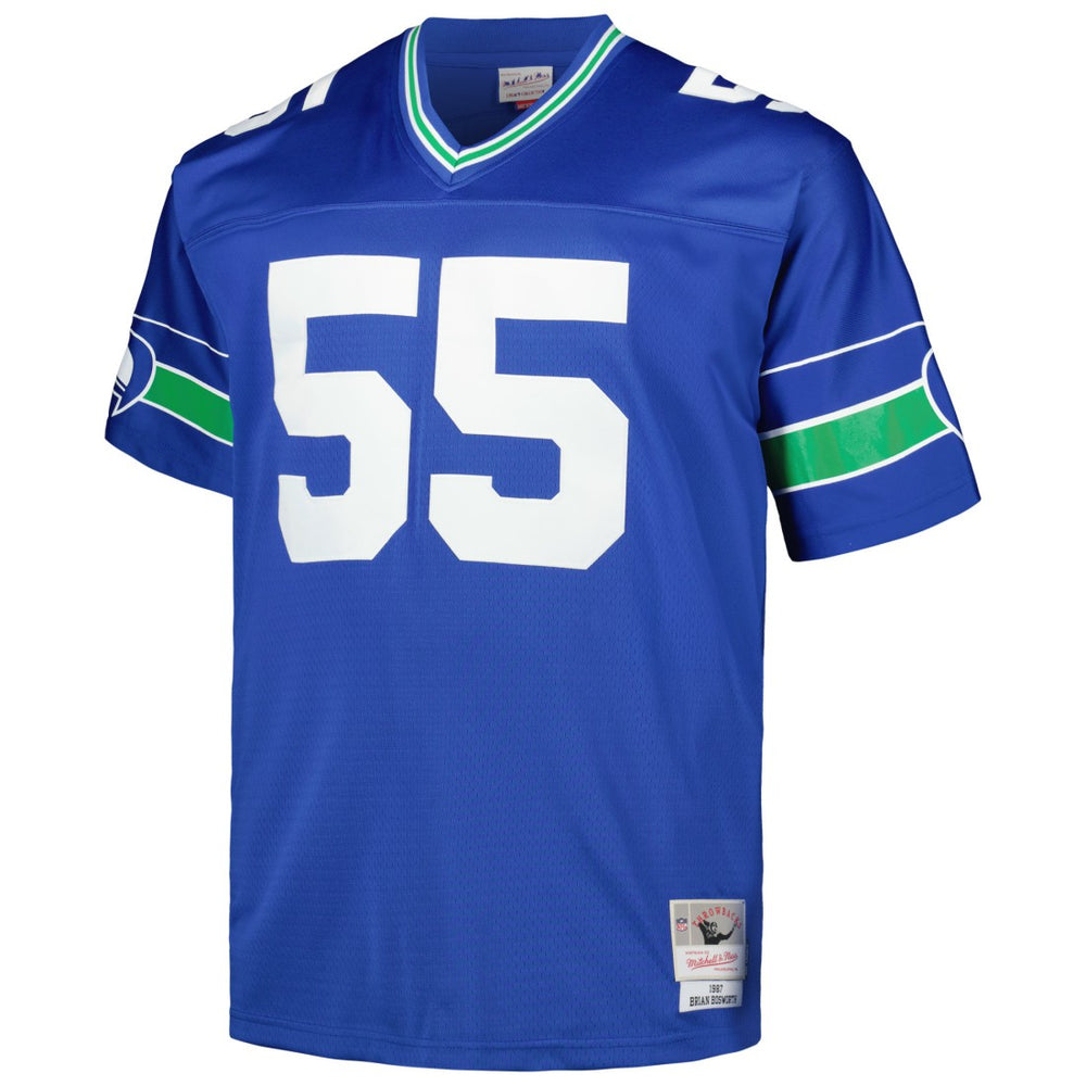 Brian Bosworth Seattle Seahawks Big & Tall 1987 Legacy Retired Player Jersey Royal