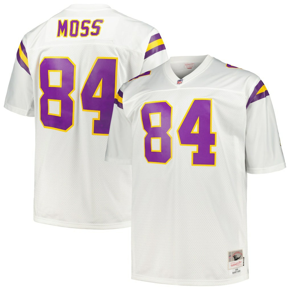 NFL Randy Moss Minnesota Vikings Big & Tall 1998 Legacy Retired Player Jersey - White outlet