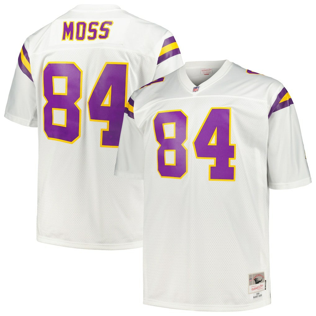 NFL Randy Moss Minnesota Vikings Big & Tall 1998 Legacy Retired Player Jersey - White outlet