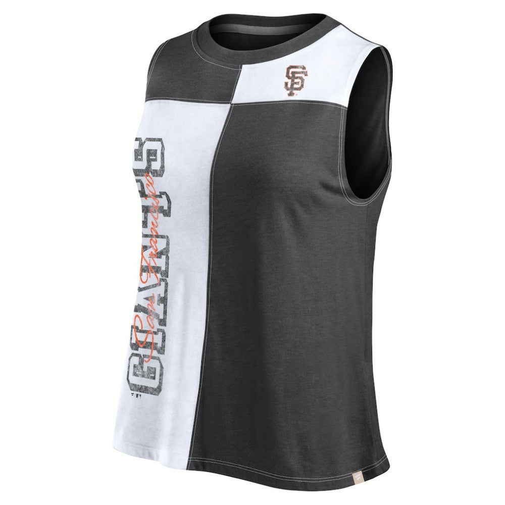 San Francisco Giants Fanatics Women's Color-Block Tank Top - Black/White Tanks