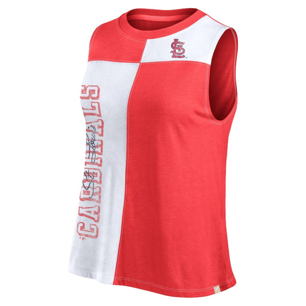 St. Louis Cardinals Fanatics Women's Color-Block Tank Top - Red/White Tanks