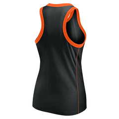 San Francisco Giants Fanatics Women's Tailsweep Fashion Racerback Rhinestone Tank Top - Black Tanks
