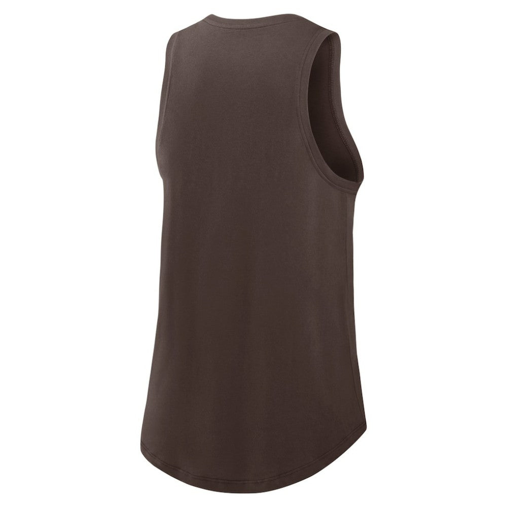 San Diego Padres Nike Women's Legacy Icon High Neck Dri-FIT Tank Top - Brown Tanks