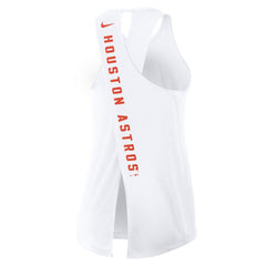 Houston Astros Nike Women's Open-Back Crisscross Dri-FIT Tank Top - White Tanks
