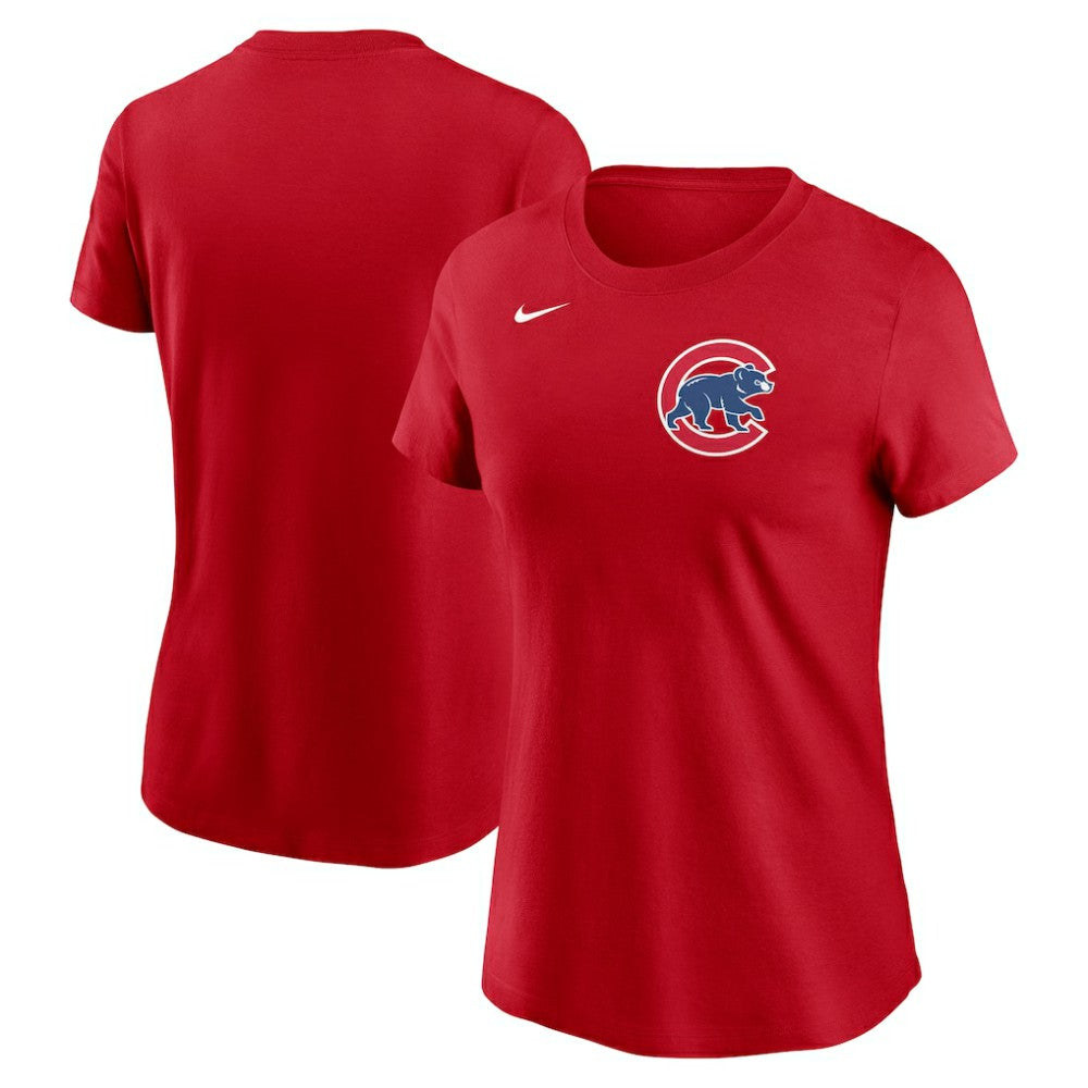 Chicago Cubs Nike Women's Wordmark T-Shirt - Red T-shirts