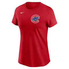 Chicago Cubs Nike Women's Wordmark T-Shirt - Red T-shirts