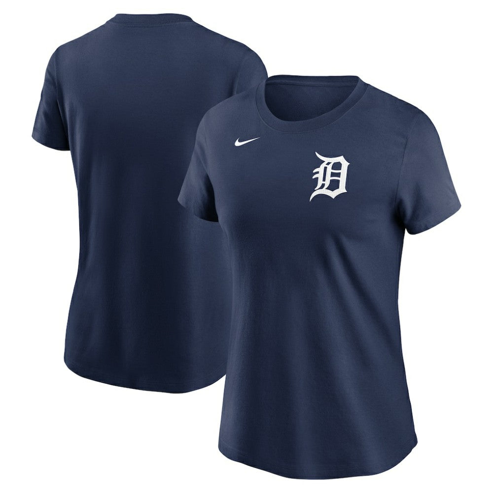 Detroit Tigers Nike Women's Wordmark T-Shirt - Navy T-shirts