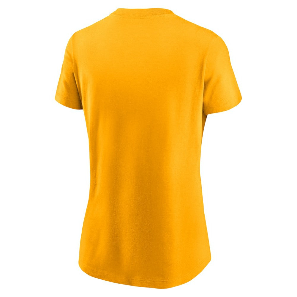 Athletics Nike Women's Wordmark T-Shirt - Gold T-shirts