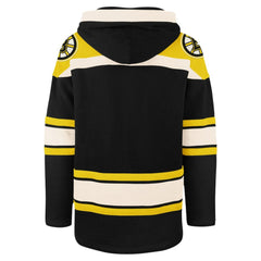 NHL Boston Bruins '47 100th Anniversary Superior Lacer Pullover Hoodie - Black