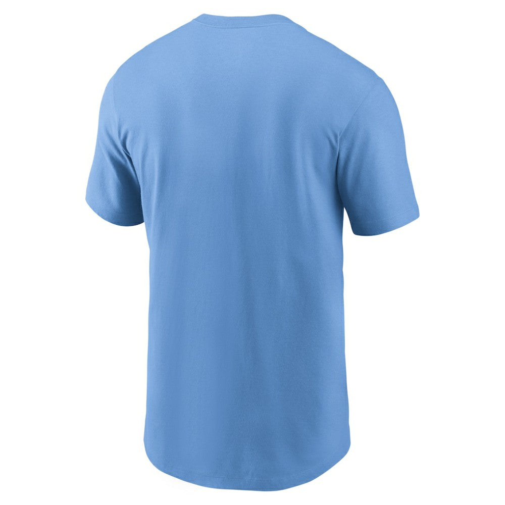 Chicago Cubs Nike Cooperstown Collection Wordmark T-Shirt - Light Blue T-shirts