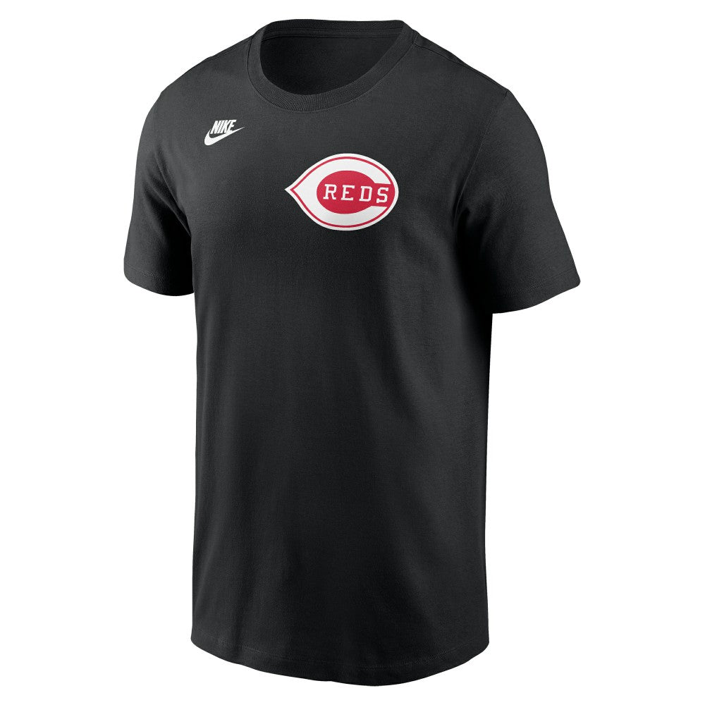 Cincinnati Reds Nike Cooperstown Collection Wordmark T-Shirt - Black T-shirts
