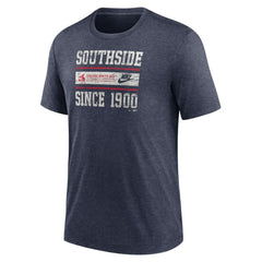 Chicago White Sox Nike Cooperstown Collection Local Stack Tri-Blend T-Shirt - Heather Navy T-shirts