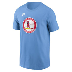 St. Louis Cardinals Nike Cooperstown Collection T-Shirt - Light Blue T-shirts