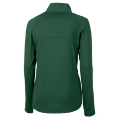 Philadelphia Eagles Cutter & Buck Women's Gridiron Classics Logo Adapt Eco Knit Stretch Recycled Half-Zip Pullover Top Green