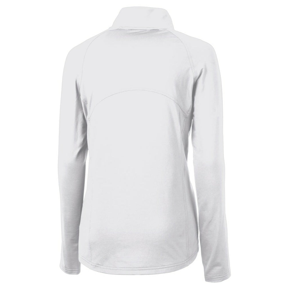 Philadelphia Eagles Cutter & Buck Women's Gridiron Classics Logo Adapt Eco Knit Stretch Recycled Half-Zip Pullover Top White